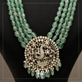 Green Stone Pearl Pendant